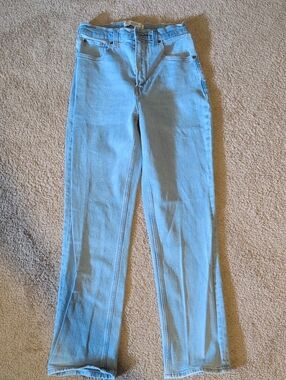 Abercrombie & Fitch Light Blue Wide-Leg Jeans